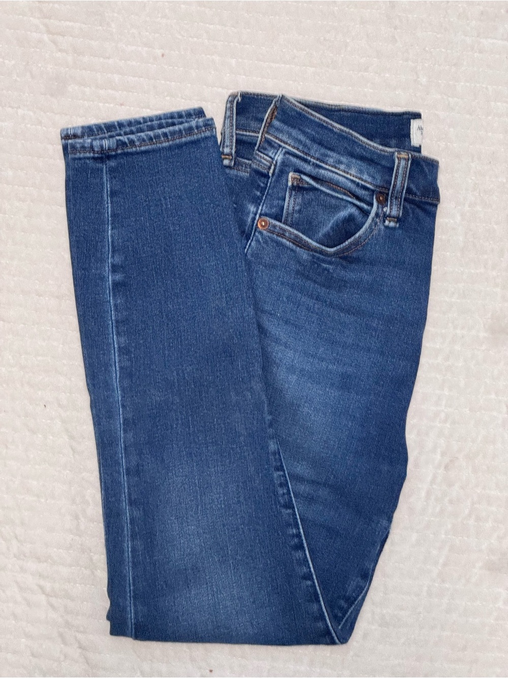 Abercrombie & Fitch Women's Dark Blue Skinny Jeans
